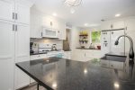 Granite counters give you plenty of space to cook or bake